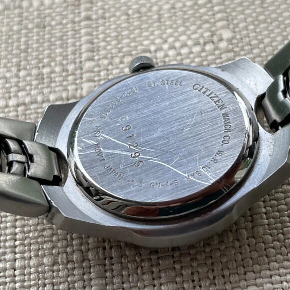 Citizen Ladies Wristwatch WR-100 Blue Dial Quartz Watch Date Calendar Analog - Picture 9 of 9